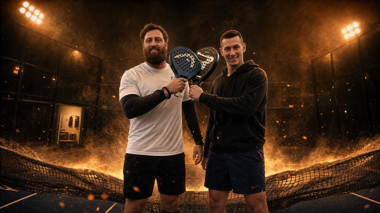 Anteprima PadelHub con Riccardo e Moris sul campo da padel